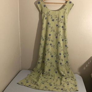 Vintage floral maxi tank dress